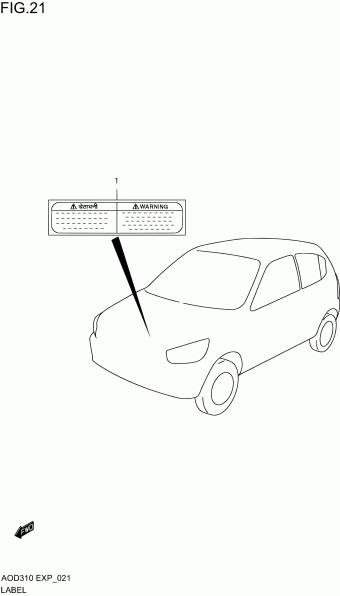 Alto - A-Star/Celerio/800/Fronte/Cultus AOD310 AOD310 (E85,E96)