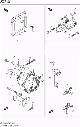 Alto - A-Star/Celerio/800/Fronte/Cultus AVH310 AVH310 (P96)