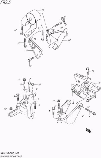 Alto - A-Star/Celerio/800/Fronte/Cultus AVH310 AVH310 (P96)