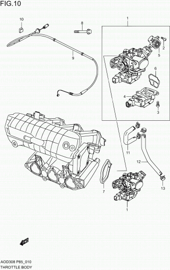 Alto - A-Star/Celerio/800/Fronte/Cultus AOD308 AOD308-2 (P85)