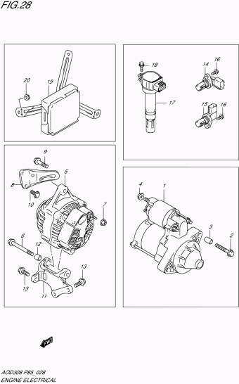 Alto - A-Star/Celerio/800/Fronte/Cultus AOD308 AOD308-2 (P85)