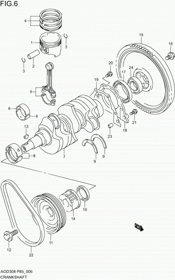 Alto - A-Star/Celerio/800/Fronte/Cultus AOD308 AOD308-2 (P85)