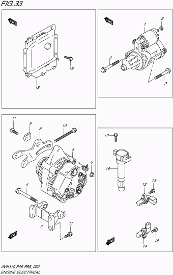 Alto - A-Star/Celerio/800/Fronte/Cultus AVH310 AVH310 (P06)