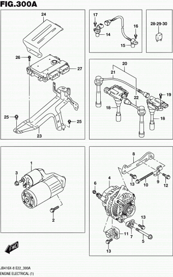 Grand Vitara JB416 JB416X-8 (E10,E96)