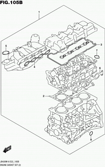 Grand Vitara JB424 JB424W-8 (E43)