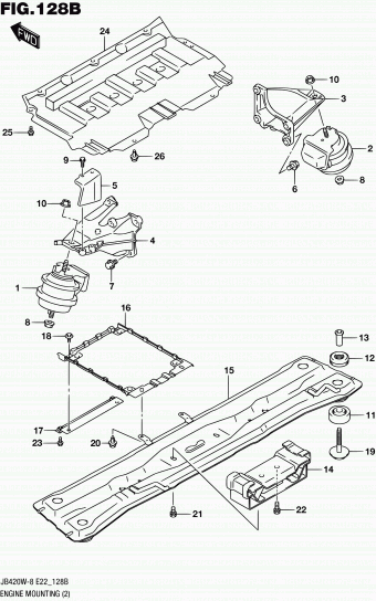 Grand Vitara JB424 JB424W-8 (E43)