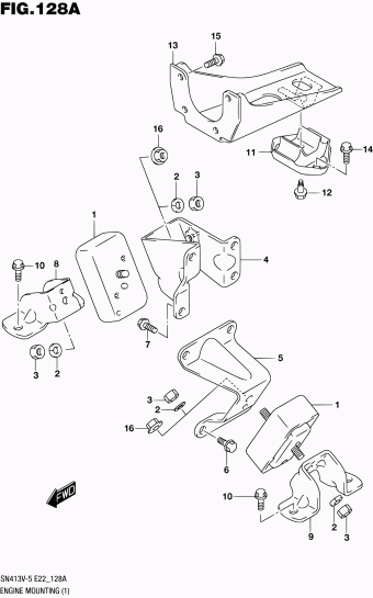 Jimny SN413 SN413V-7 (E10,E43,E85,E96)