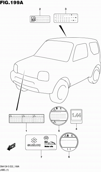 Jimny SN413 SN413V-7 (E10,E43,E85,E96)