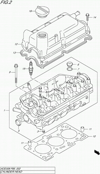 Alto - A-Star/Celerio/800/Fronte/Cultus AOD308 AOD308-2 (P85)