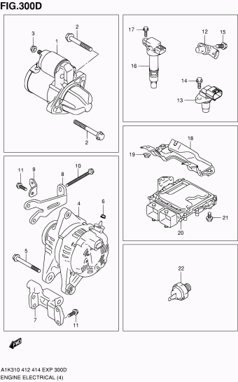 Baleno/Esteem A1K414 A1K414 (E48,E96)
