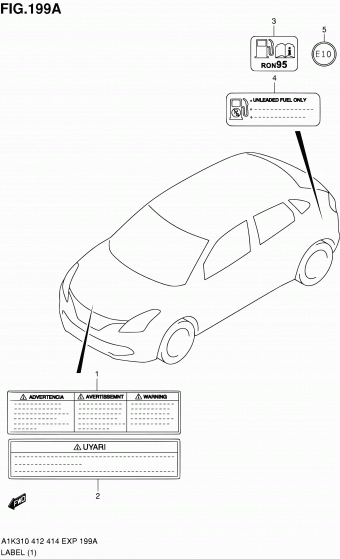 Baleno/Esteem A1K412 A1K412 (E02,E22)