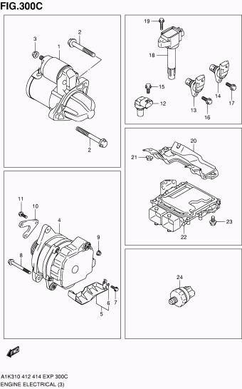 Baleno/Esteem A1K412 A1K412 (E02,E22)