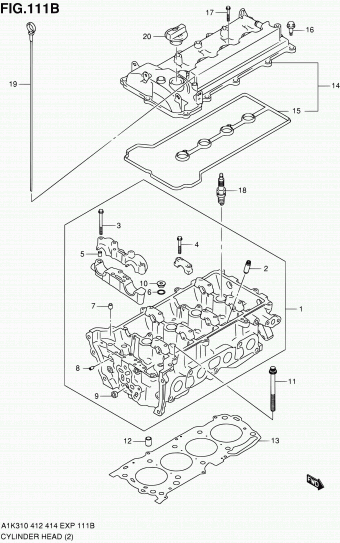 Baleno/Esteem A1K412 A1K412 (E02,E22)