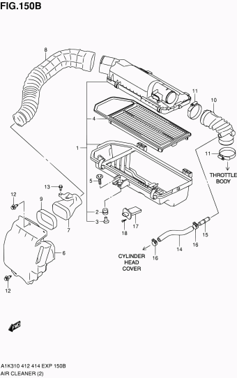 Baleno/Esteem A1K412 A1K412 (E02,E22)
