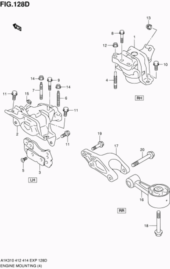 Baleno/Esteem A1K412 A1K412 (E02,E22)