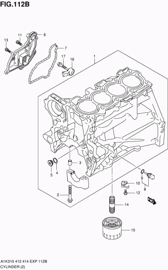 Baleno/Esteem A1K412 A1K412 (E02,E22)