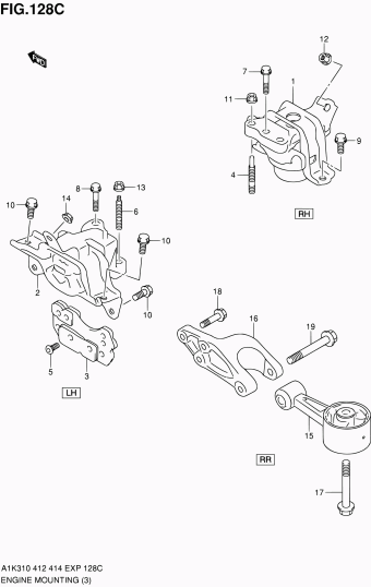 Baleno/Esteem A1K412 A1K412 (E02,E22)