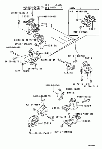 COROLLA SED AE102L-DEPNKA AE10#