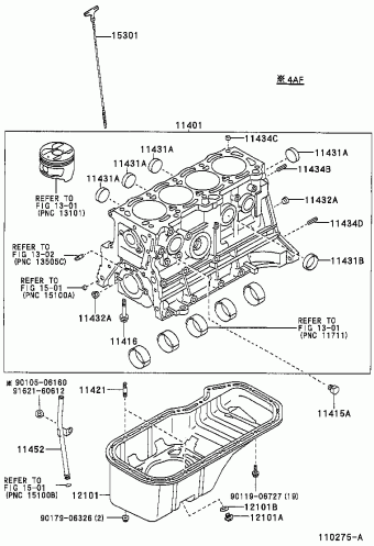 COROLLA SED/WG AE111L-GEMDKB AE11#,CE110,EE11#,ZZE11#