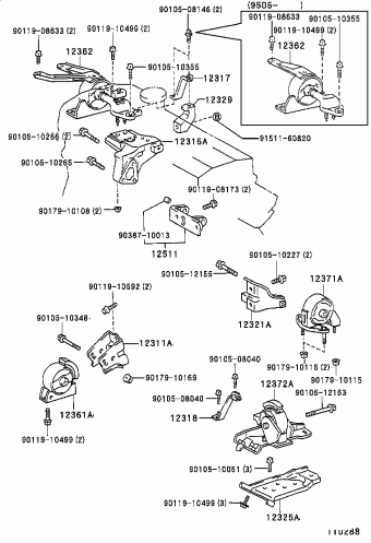 COROLLA HB/LB EE101L-AHHDKW AE10#,CE100,EE10#