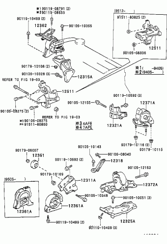 COROLLA HB/LB AE101L-AHMNKW AE10#,CE100,EE10#