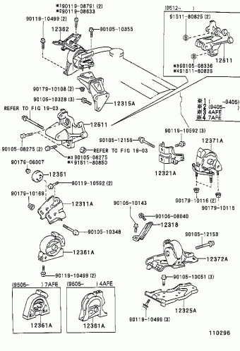 COROLLA SED/WG AE101L-AWMDKW AE10#,CE100,EE10#