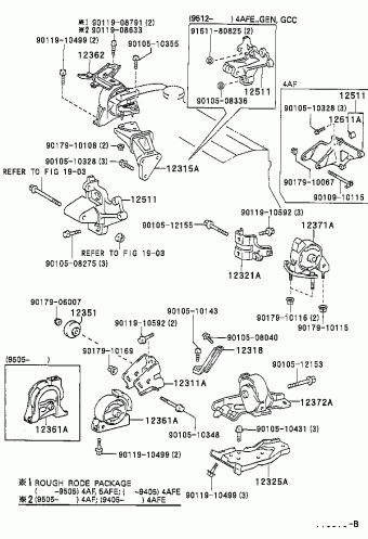 COROLLA SED/CP/WG AE101L-AEMDKB AE10#,CE100,EE10#