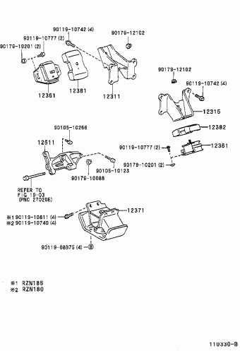4RUNNER RZN185L-GKMSK KZN185,RZN18#,VZN18#