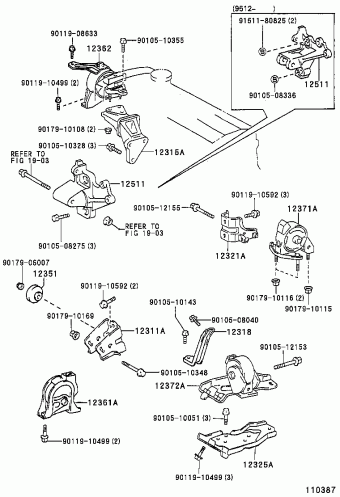 COROLLA SED/WG AE111R-AEMEK AE11#,CE110,EE11#,ZZE11#