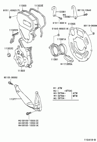 COROLLA SED/WG EE111L-GEMDKB AE11#,CE110,EE11#,ZZE11#