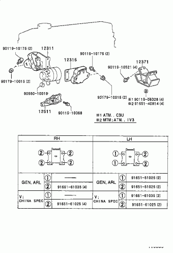HILUX 2WD RN85R-TRMRSQ3 04.1996