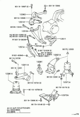 CAMRY ( SED) SXV11R-AEPDKN SXV1#,VCV10,MCV10