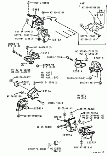 COROLLA SED/CP/WG AE101L-AEMDKB AE10#,CE100,EE10#