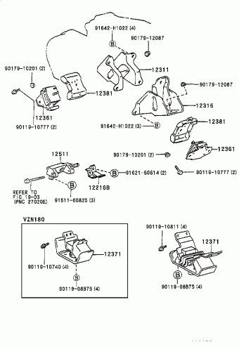 4RUNNER VZN185L-GKPGKA RZN18#,VZN18#