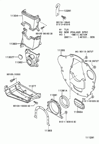 COROLLA SED/CP/WG AE101L-AEMDKB AE10#,CE100,EE10#