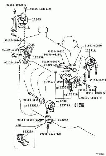 YARIS/ECHO VERSO NCP20L-CHMGKW NCP2#,NLP2#