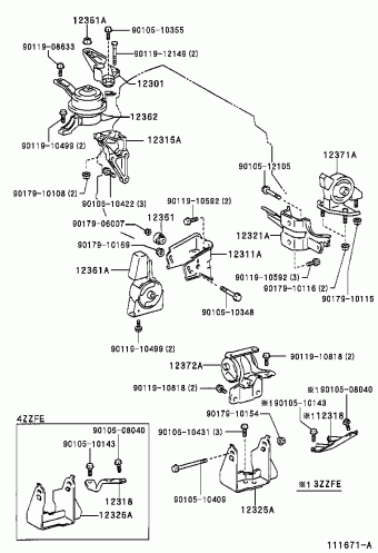 COROLLA SED/WG ZZE112L-GEMNKB AE11#,CE110,EE11#,ZZE11#