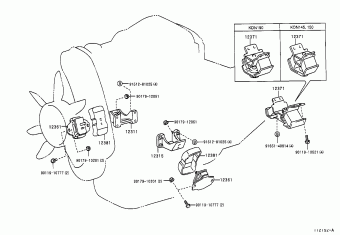 HILUX KDN170L-CRMDYW KDN1##,LN1##,RZN168,173