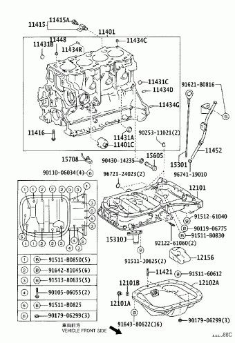 COROLLA HB CDE120L-AHMDYW CDE120,NDE120,ZZE12#