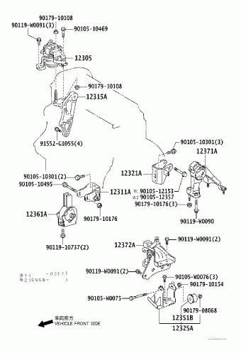 COROLLA SED/WG NDE120L-DWMDYW CDE120,NDE120,ZZE12#