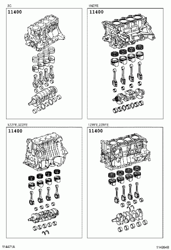 COROLLA SED/WG NZE141R-AEPDK CE140,NZE141,ZRE14#,ZZE14#