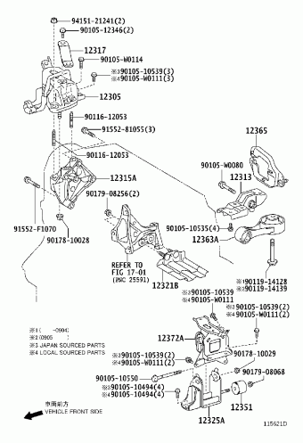 YARIS NLP90L-CHFRXW KSP90,NLP90,NSP90,SCP90