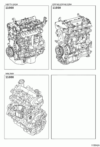 AVENSIS ADT271L-AWTGXW ADT27#,WWT27#,ZRT27#