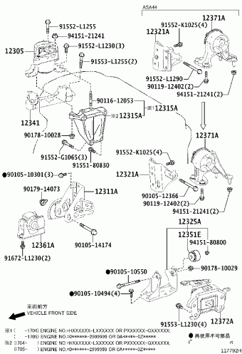 RAV4 ASA44L-ANFXK ALA49,ASA4#,AVA4#,ZSA4#