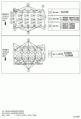 COROLLA/ALTIS ZRE173L-GEPDKV NDE170,NZE170,ZRE17#,ZZE172