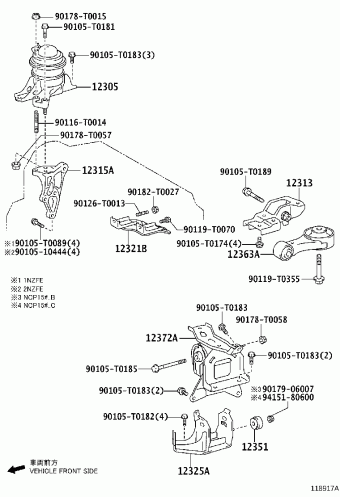 YARIS/VIOS/LIMO NCP151L-BEMDK NCP15#,NSP15#