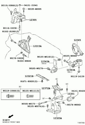 YARIS/HYBRID NSP130L-CHXGKW KSP130,NHP130,NLP130,NSP13#