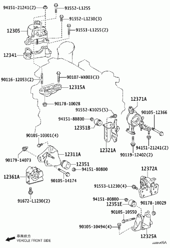 RAV4 WWA42L-ANFXRW ALA4#,ASA44,AVA4#,WWA42,ZSA4#