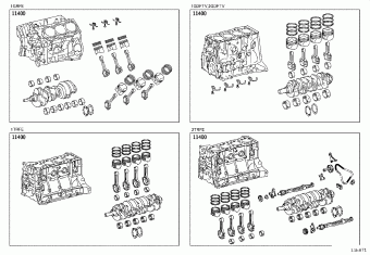 HILUX GUN122R-DTFLXT GGN125,GUN1##,LAN125,TGN1##