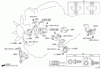 HILUX GUN125L-BNFSXW3 GUN12#,135